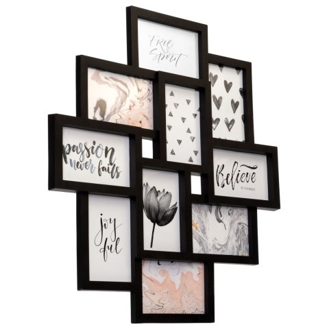 RAMKA NA ZDJĘCIA EVITA 10 ZDJĘĆ CZARNA