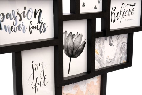 RAMKA NA ZDJĘCIA EVITA 10 ZDJĘĆ CZARNA