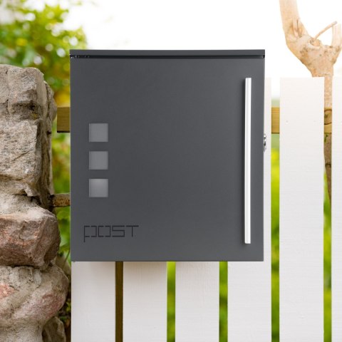 SKRZYNKA POCZTOWA NA LISTY MILUZ ANTRACYT