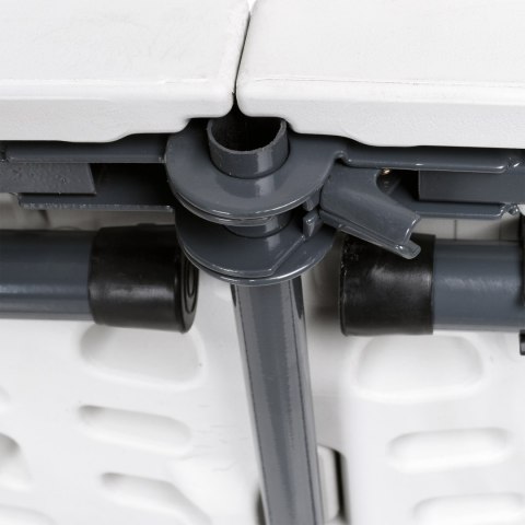 STÓŁ CATERINGOWY BALI WHITE SKŁADANY W WALIZKĘ 180 CM BIAŁY