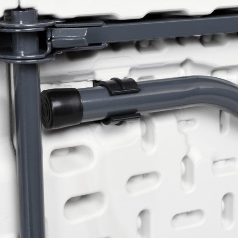 STÓŁ CATERINGOWY BALI WHITE SKŁADANY W WALIZKĘ 180 CM BIAŁY