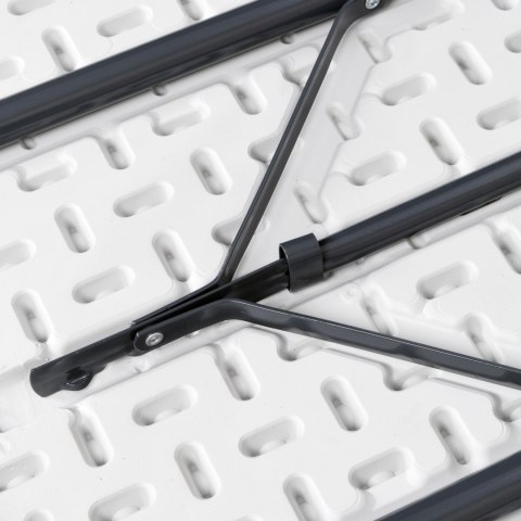 STÓŁ CATERINGOWY BALI WHITE SKŁADANY W WALIZKĘ 180 CM BIAŁY