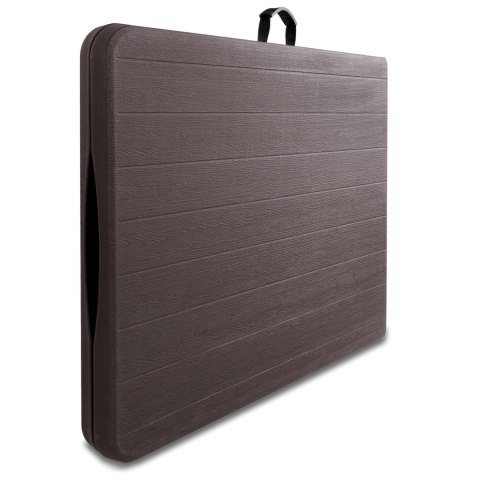 STÓŁ CATERINGOWY WOODLAND SKŁADANY W WALIZKĘ 180 CM BROWN