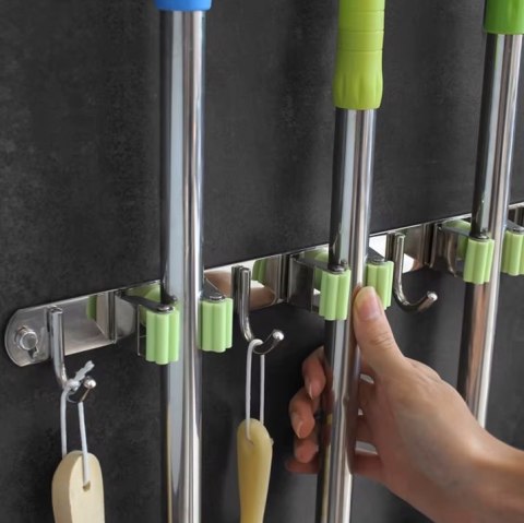 WIESZAK ŚCIENNY NA NARZĘDZIA MIOTŁY NOKTURN