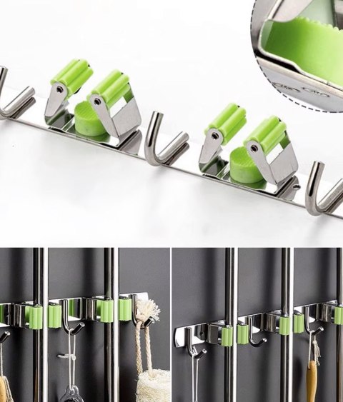 WIESZAK ŚCIENNY NA NARZĘDZIA MIOTŁY NOKTURN