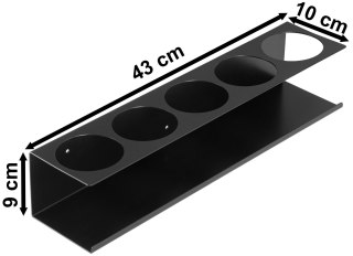 WIESZAK STALOWY NA PUSZKI SPRAY BERNO CZARNY