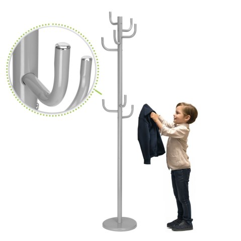 WIESZAK STOJĄCY WIKTOR - 175CM SZARY