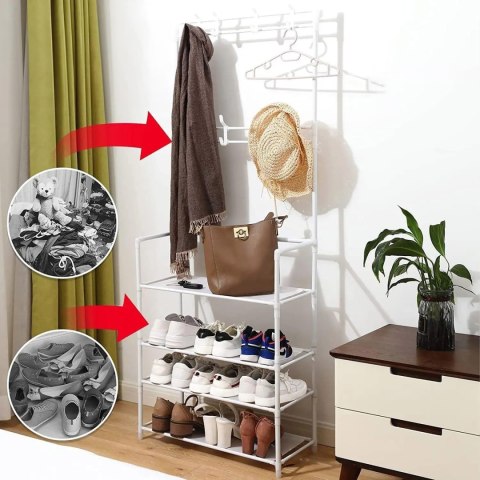 WIESZAK STOJĄCY DO PRZEDPOKOJU BIAŁY HANI