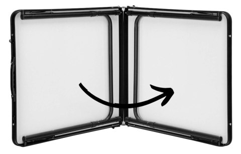 ZESTAW TURYSTYCZNY TRAMP KEMPINGOWY SKŁADANY 120X60 CM BLACK WOOD CZARNY