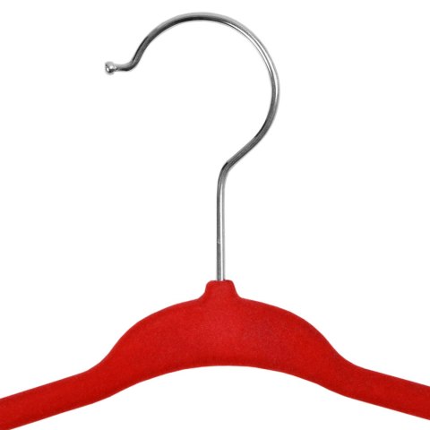 Wieszak welurowy Mini komplet 5 sztuk mix kolorów