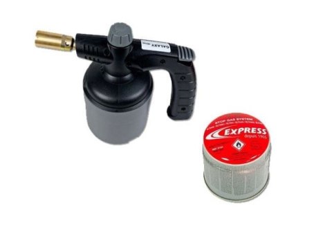 LAMPA LUTOWNICZA GAZOWA NA NABOJE 190G + GAZ 190G EXPRESS