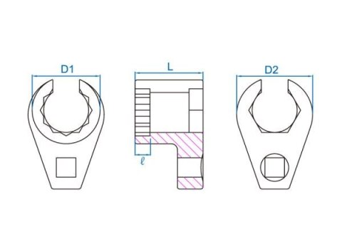 NASADKA DO SONDY LAMBDA 3/8', 22MM (7/8')