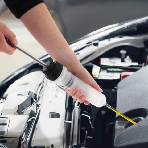 Pompka do oleju 200 ml Bituxx ręczna do napełniania i odsysania płynów z wężami PVC