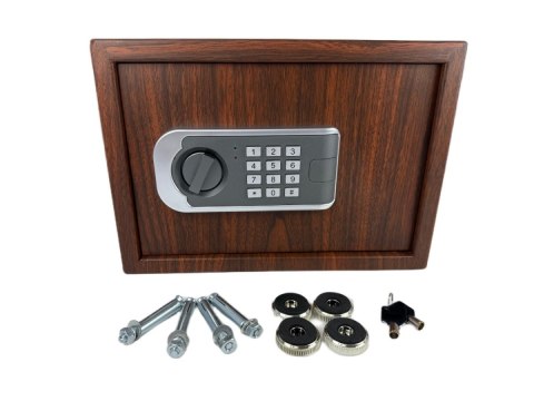 Sejf biurowy domowy imitujący drewno