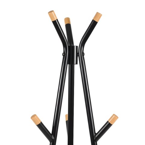 Wieszak stojący podłogowy stojak na kurtki ELIAN czarny