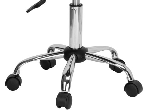 TABORET KOSMETYCZNY FRYZJERSKI LOMO BIAŁY