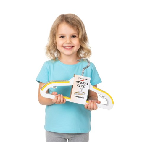 Wieszaki dziecięce KIDSI komplet 30 sztuk wielokolorowe