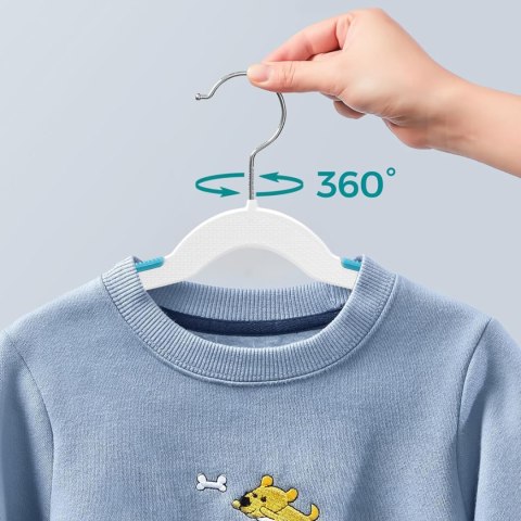 Wieszaki dziecięce KIDSI komplet 30 sztuk wielokolorowe