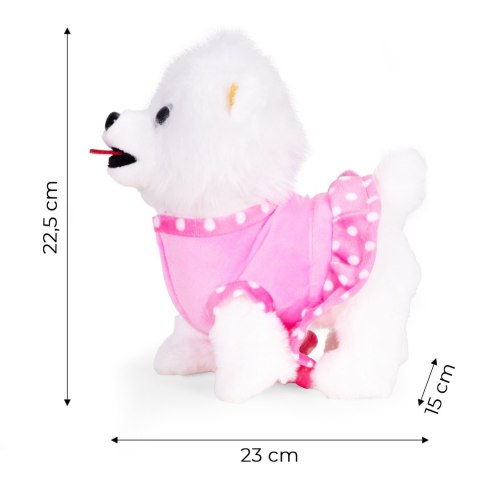 Interaktywny piesek na smyczy chodzi i merda ogonem melodyjki