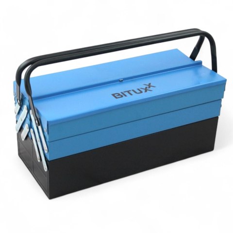 Skrzynka Walizka Narzędziowa Bituxx Stalowa 51x24x24 cm Przenośna Składana