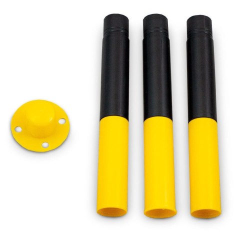 Zestaw Słupków Odgradzających z Łańcuszkami 150 cm Stabilność Mobilność