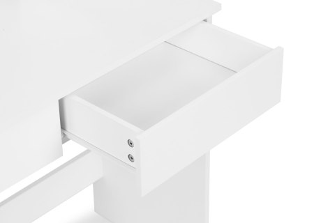 Duża toaletka kosmetyczna z lustrem i oświetleniem LED 3 barwy półki szuflady ModernHome