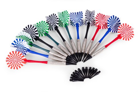 Elektroniczna tarcza do darta gry w rzutki lotki tablica LCD 42 cm 27 gier zestaw 12 rzutek