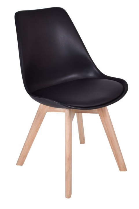 Komplet krzeseł K-NANTES DSW - 4 sztuki - czarny