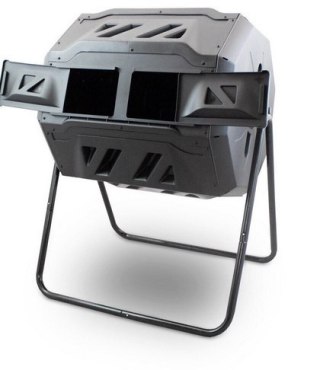 Kompostownik Bębnowy BITUXX 160L Dwukomorowy Obracany na Stelażu Odporny