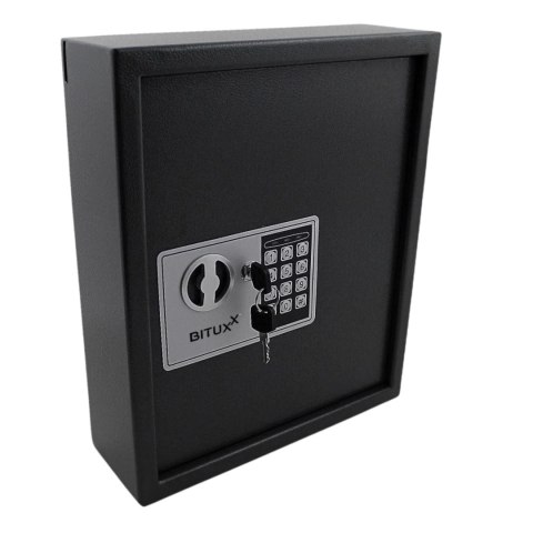 Sejf na klucze 48 haczyzków elektroniczny zamek kodowy solidny czarny