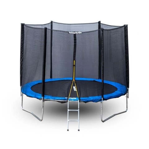 Trampolina ogrodowa z siatką zewnętrzną o średnicy 10 ft 304-312 cm + drabinka