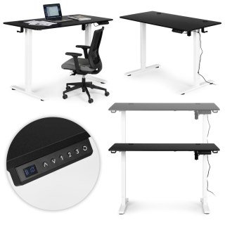 Biurko elektryczne regulowane 120x60 cm regulacja wysokości 72-117 cm ModernHome