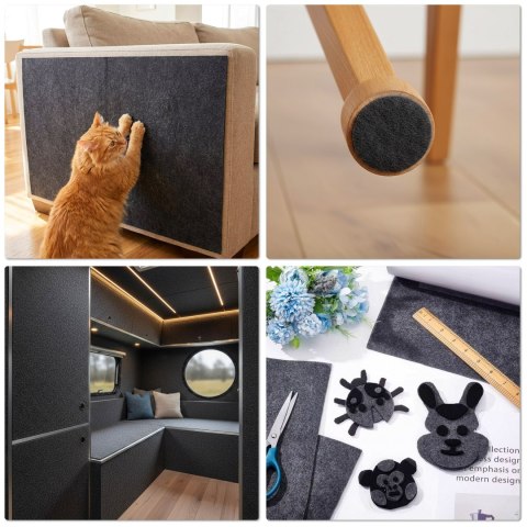 Mata do drapania dla kota samoprzylepna KITTY 200x40 cm