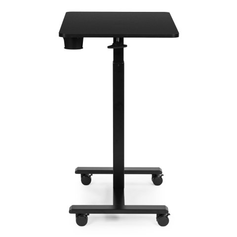 Mobilne biurko regulowane 70x48 cm stolik pod laptopa regulacja wysokości 71,5-112 cm czarne ModernHome