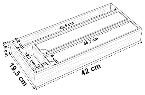 Bambusowy dyspenser do folii BORDE