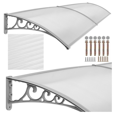 Daszek plastikowy Dako Duo 100x200cm szary