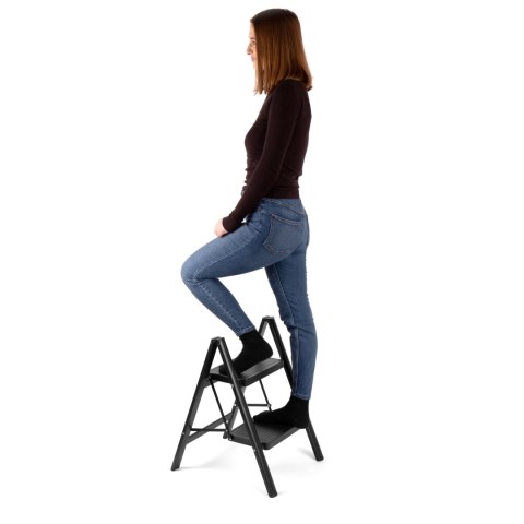 Drabinka 2-stopniowa metalowa EASYSTEP składana