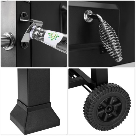 Grill ogrodowy węglowy VULCAN z żeliwnym rusztem