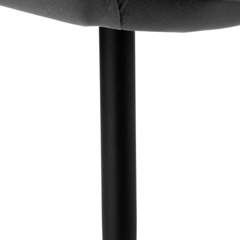 Krzesło welurowe NEVADA VELVET grafitowe