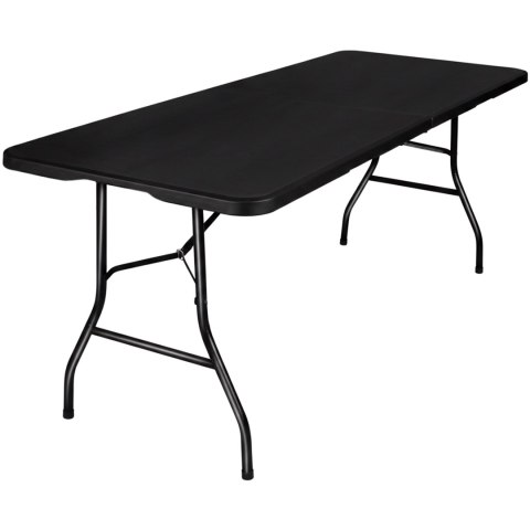 Stół cateringowy BALI BLACK składany w walizkę 180 cm czarny