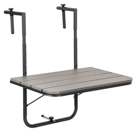 Stolik balkonowy składany ARETTO szary