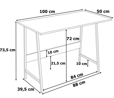 BIURKO LOFTOWE KOMPUTEROWE SKAGEN CRAFT