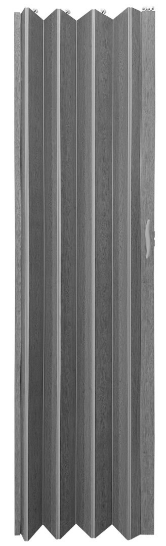 DRZWI HARMONIJKOWE 001P 67 SZARY DĄB MAT 80 CM