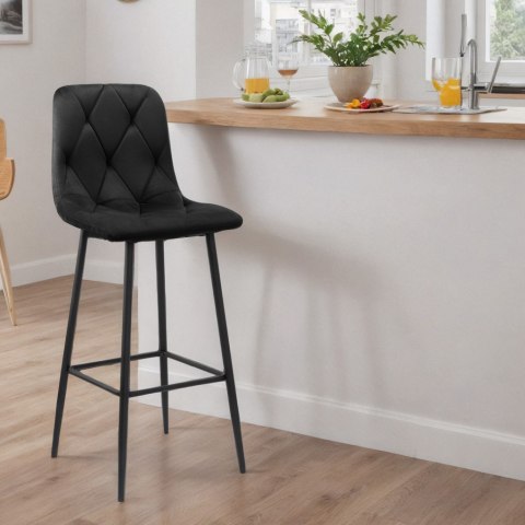 HOKER BAROWY KINGSTON CZARNY VELVET