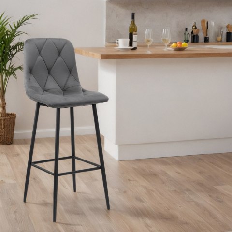 HOKER BAROWY KINGSTON GRAFITOWY VELVET