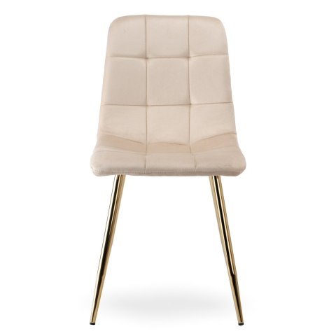 KRZESŁO DENVER VELVET GOLD BEŻOWE
