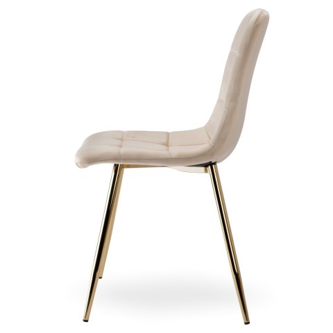 KRZESŁO DENVER VELVET GOLD BEŻOWE