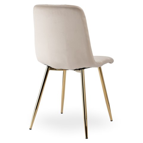 KRZESŁO DENVER VELVET GOLD BEŻOWE