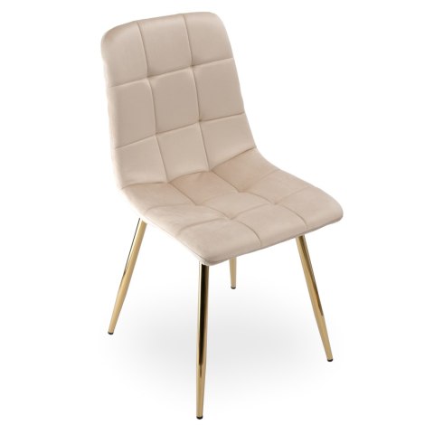 KRZESŁO DENVER VELVET GOLD BEŻOWE