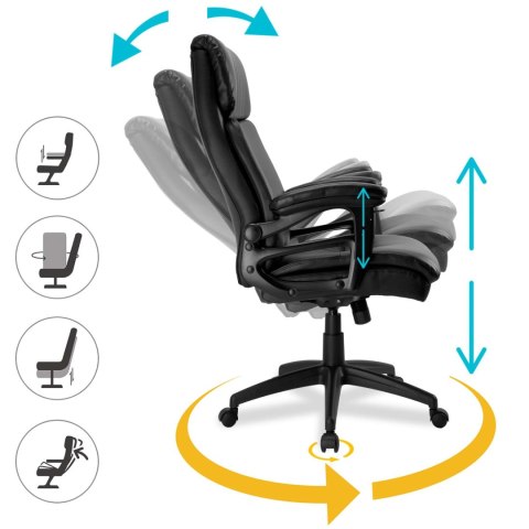 KRZESŁO BIUROWE FOTEL CONCORD 2.0 CZARNY